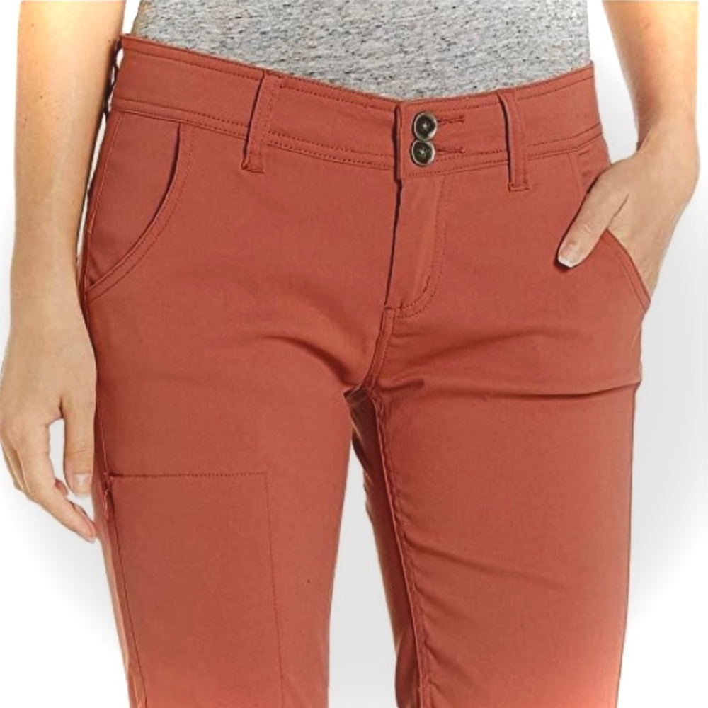 Prana Halle/Zion Stretch/Hiking Pants/Roll-up Legs/Size 14 REGULAR inseam/ CHAI